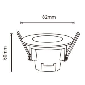 Spot encastrable diamètre 50mm LED 5W blanc ou noir