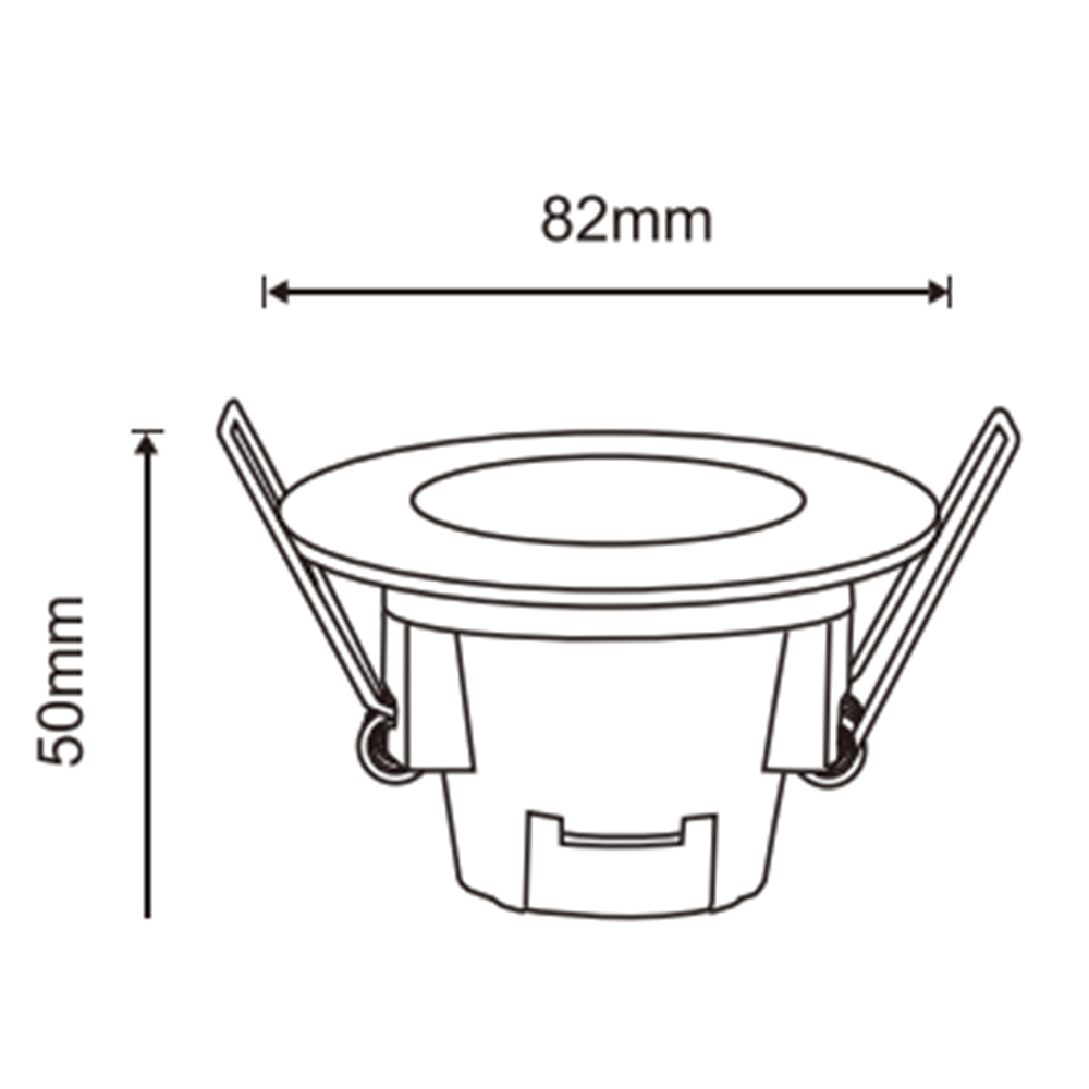 4XSweier Spot LED Encastré étanche IP65, 5W 6000K blanc froid pour