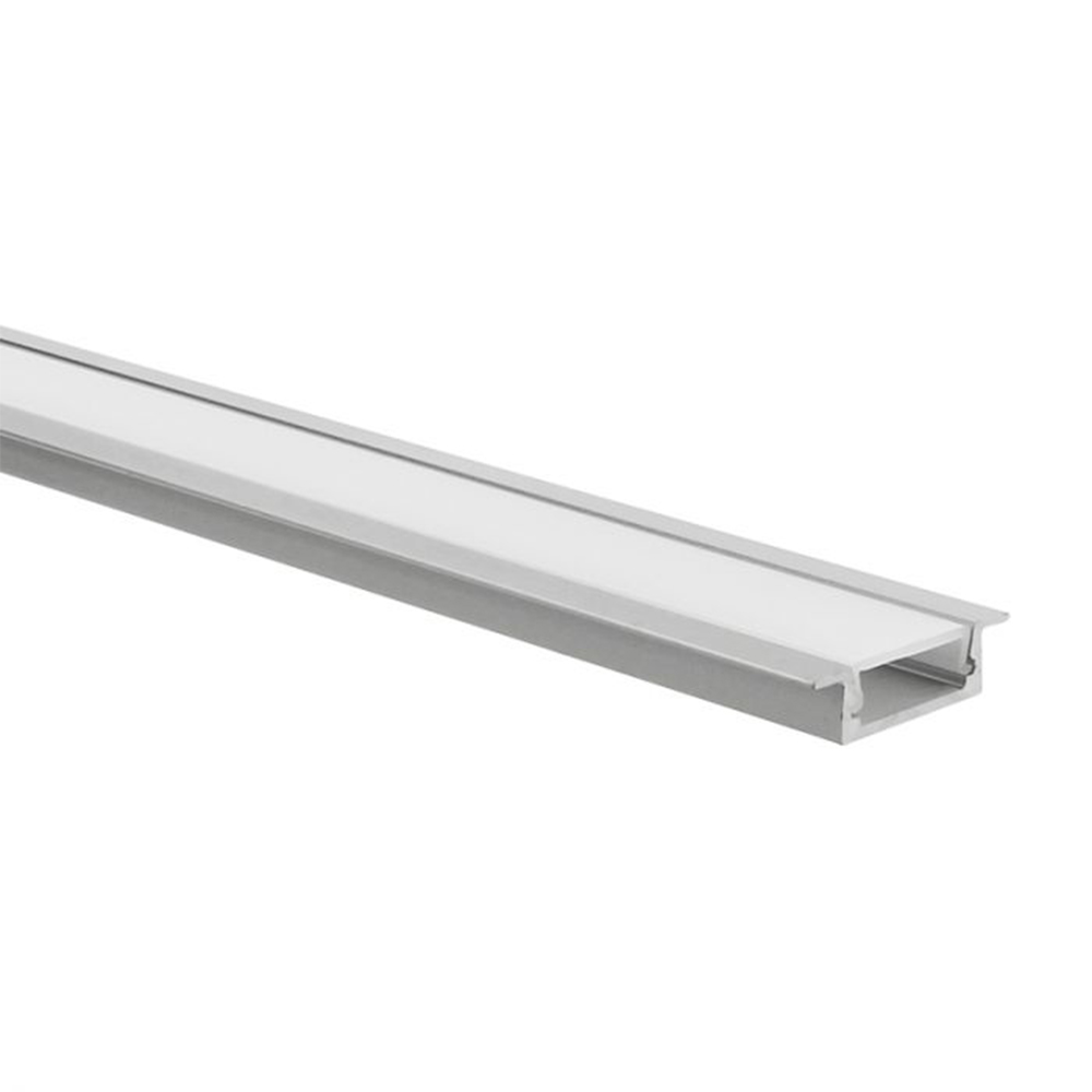 Profilé Aluminium Encastrable pour ruban LED 12V/24V – 1 Mètre