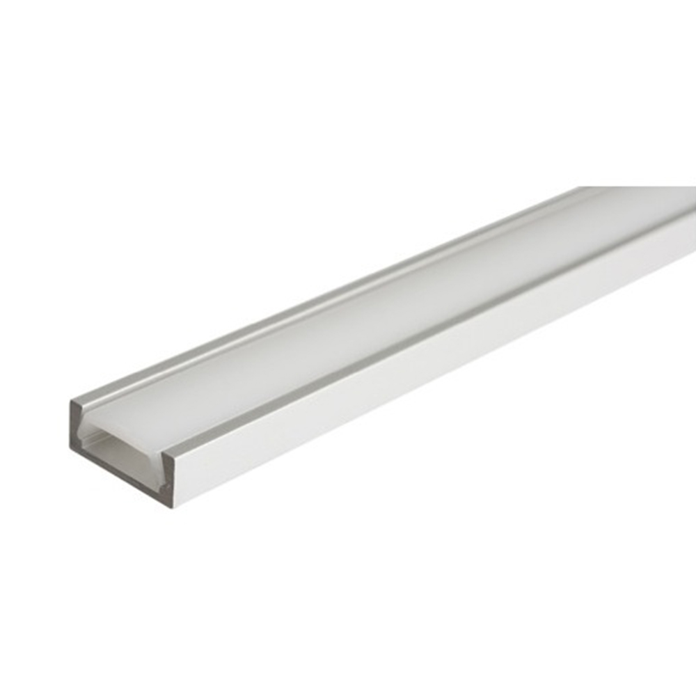 Profilé Aluminium en Saillie avec Capot Continu pour Ruban LED jusqu'à 12mm  - Ledkia