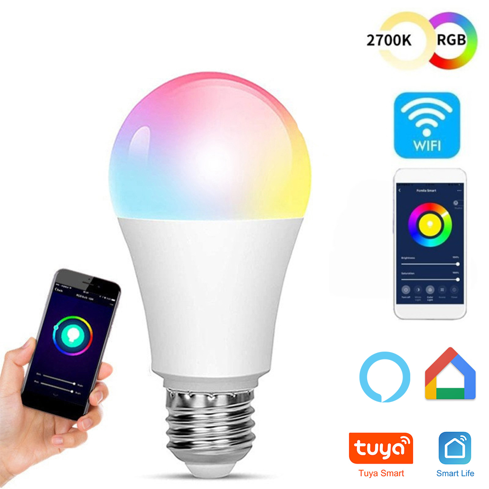 Ampoule A60 8W WiFi multicolore compatible Tuya Smart - Digilamp -  Luminaires & Eclairage