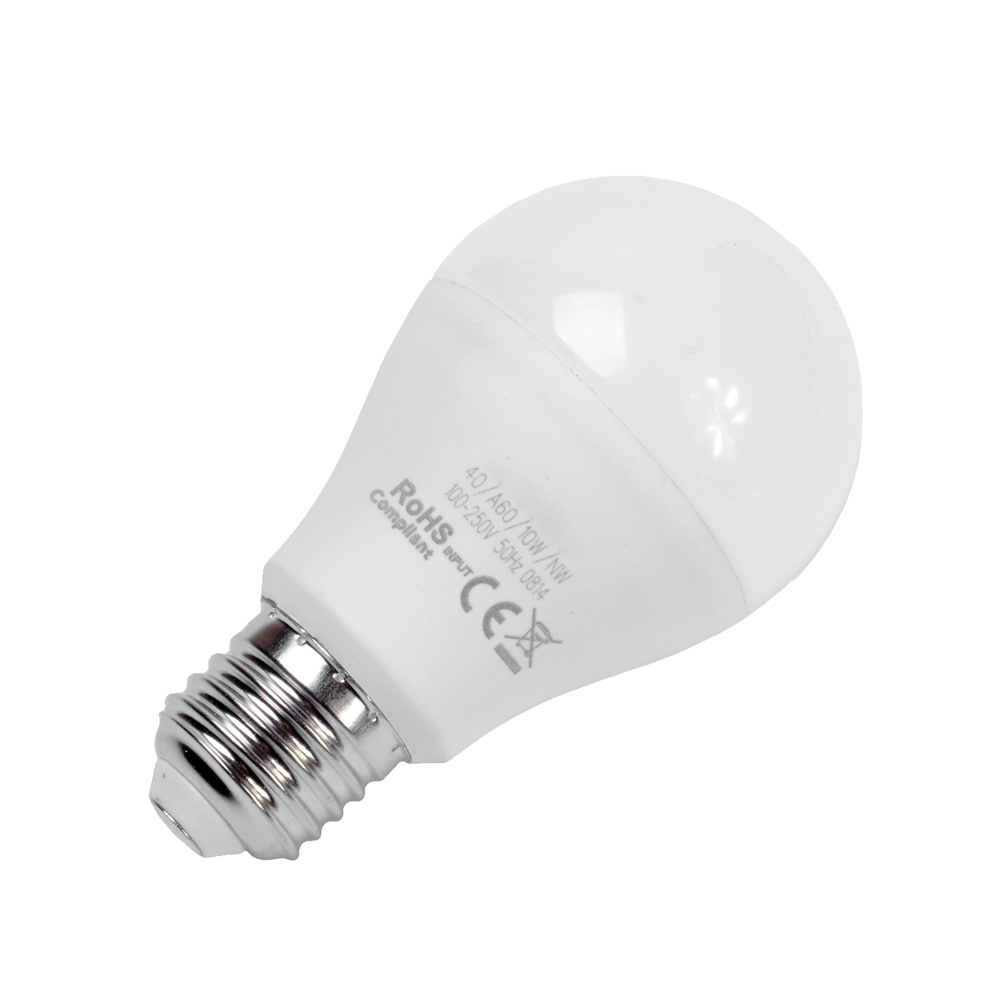 Lot de 10 Ampoule LED E27 A60 10W - Digilamp - Luminaires & Eclairage