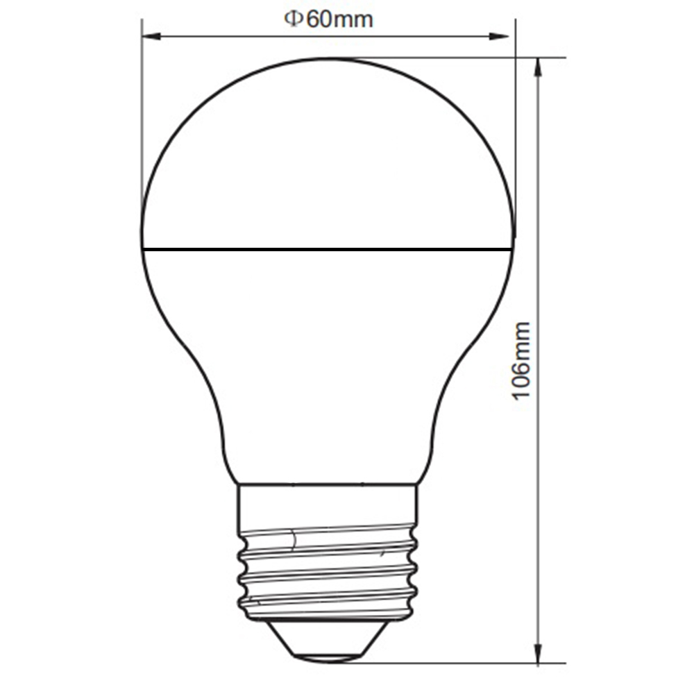 Lot de 10 Ampoule LED E27 A60 10W - Digilamp - Luminaires & Eclairage