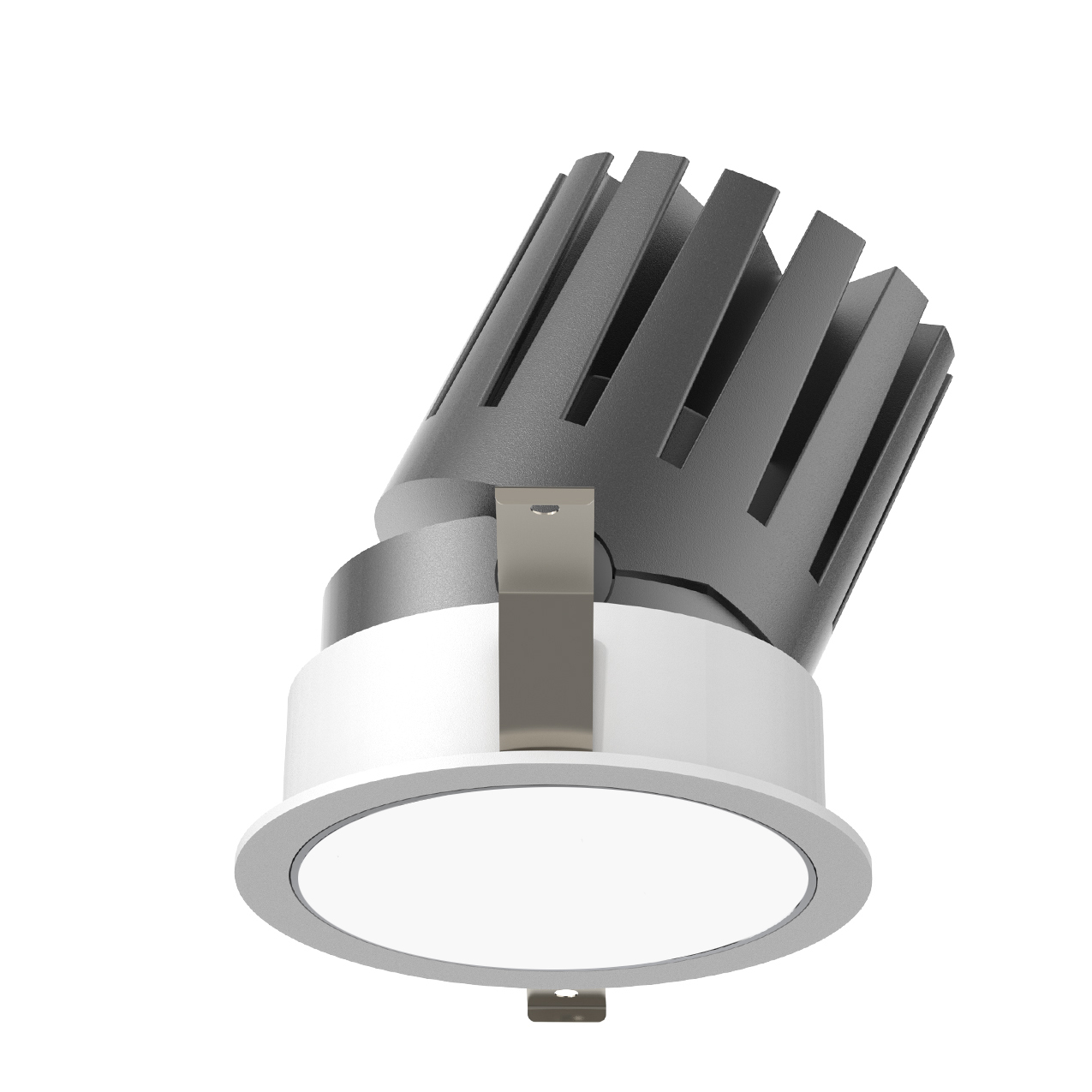 Spot étanche IP54 design anti éblouissement blanc/cuivre pour LED