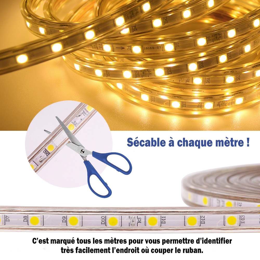 Connecteur pour ruban LED 12V REF 5050 RGB deux têtes avec fil