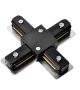 Union en croix pour rail LK-HD Noir