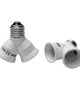Adaptateur E27 pour deux ampoules E27